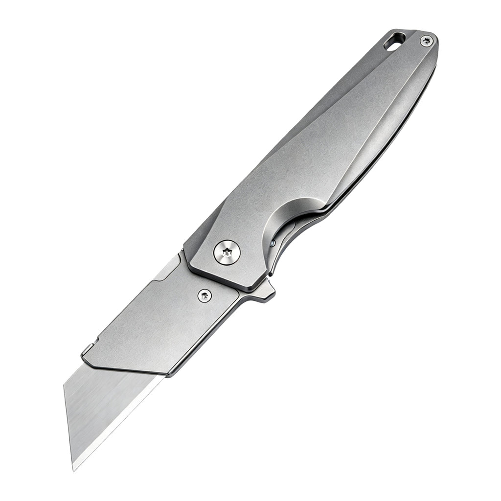 TGQ28 Titanium Stonewash Pocket Folding Utility Cutter