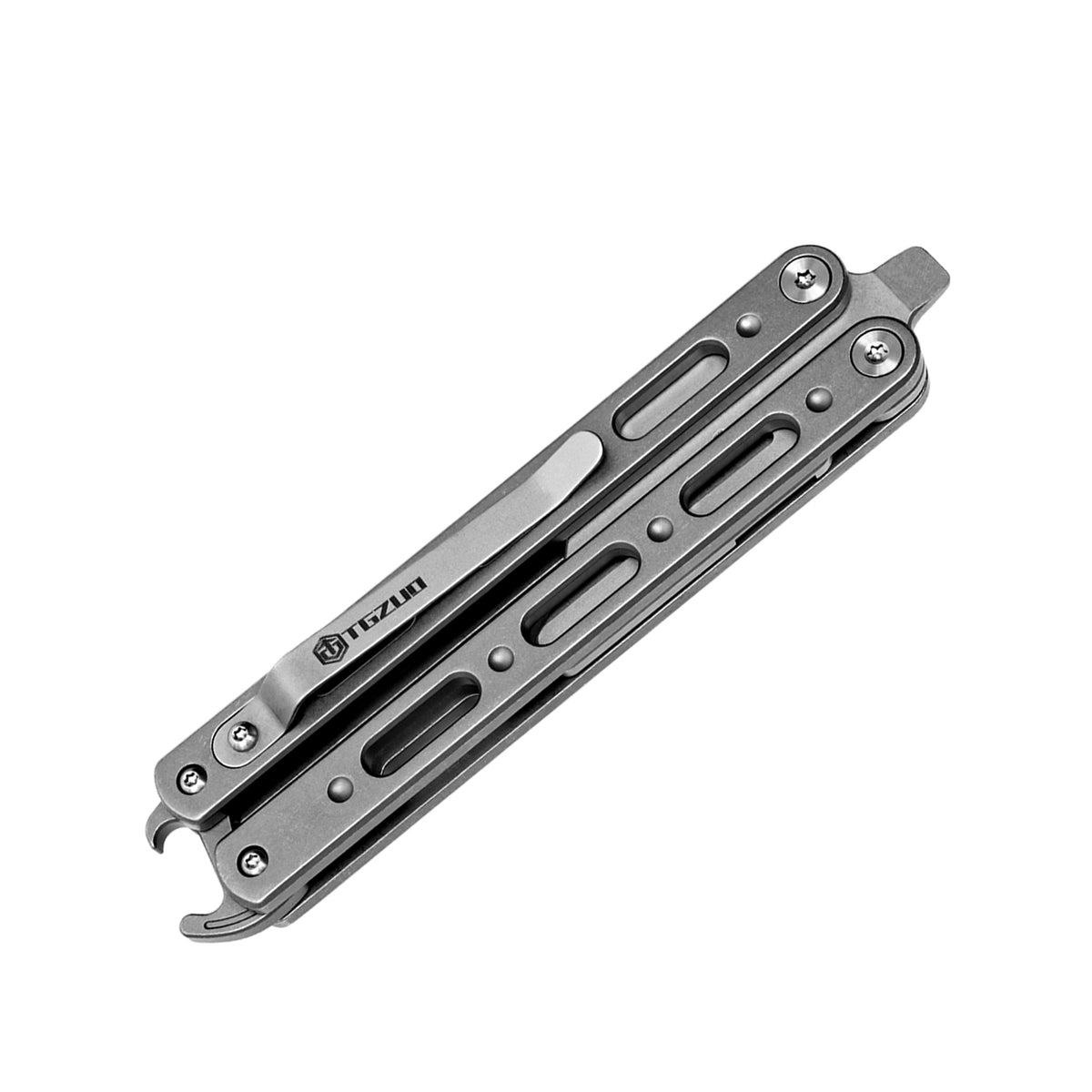 TGQ19 Titanium Stonewash Pocket Folding Utility Cutter