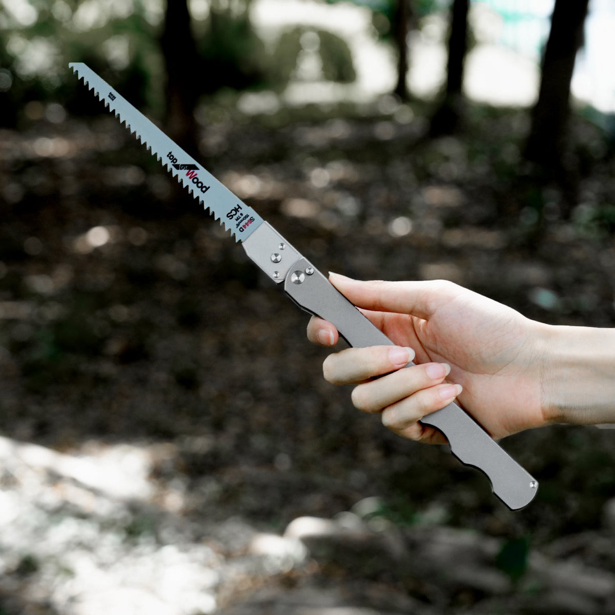  TGQ50 Titanium Stonewash Pocket Folding Saw