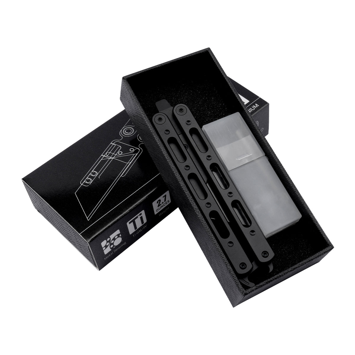 TGQ19 Titanium Black Pocket Folding Utility Cutter