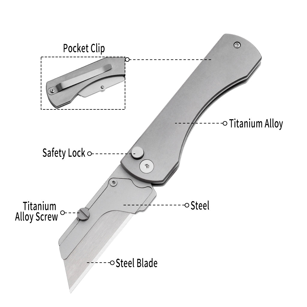 TGQ52 Titanium Sandblasting Pocket Utility Cutter