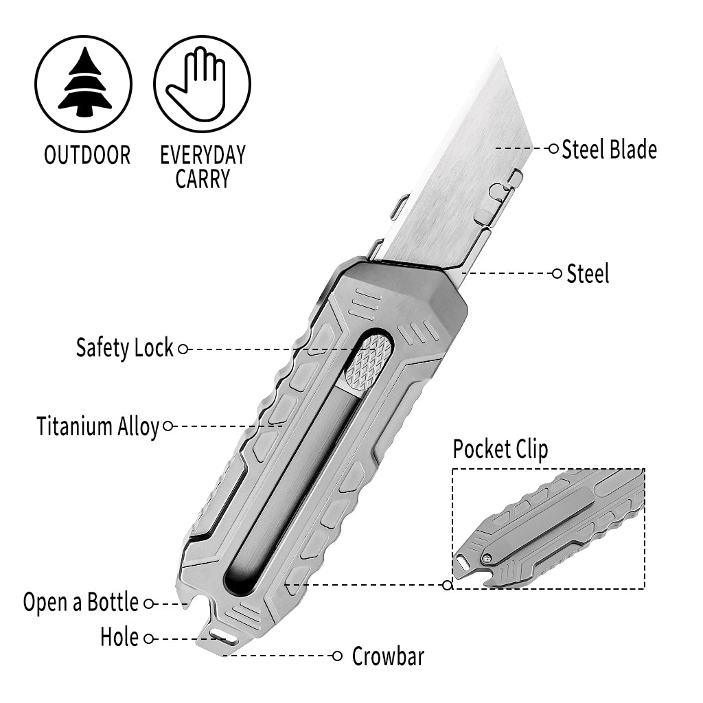 TGQ42 Titanium Sandblasting Pocket Utility Cutter