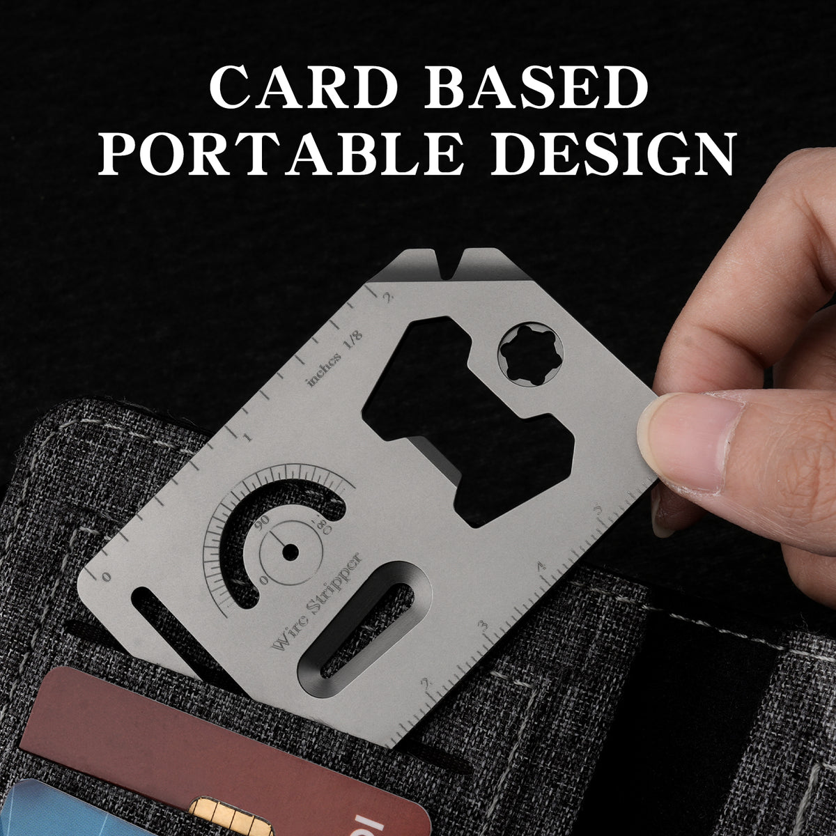 TGS02 Titanium EDC Multi‑Tool Card