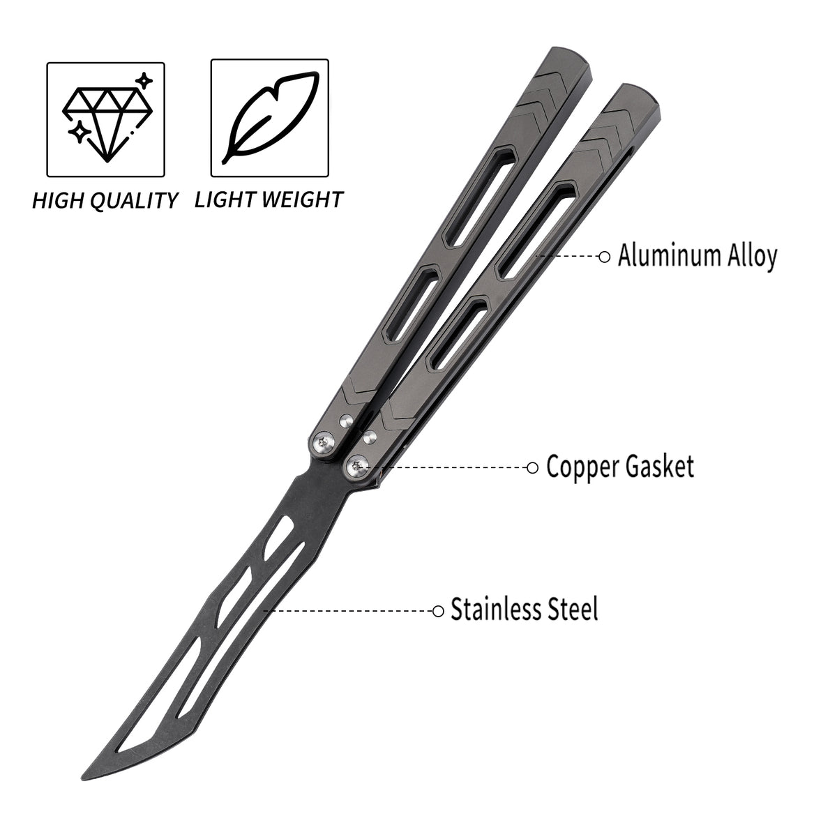 LG12 Grey - Aluminum Alloy Trainer