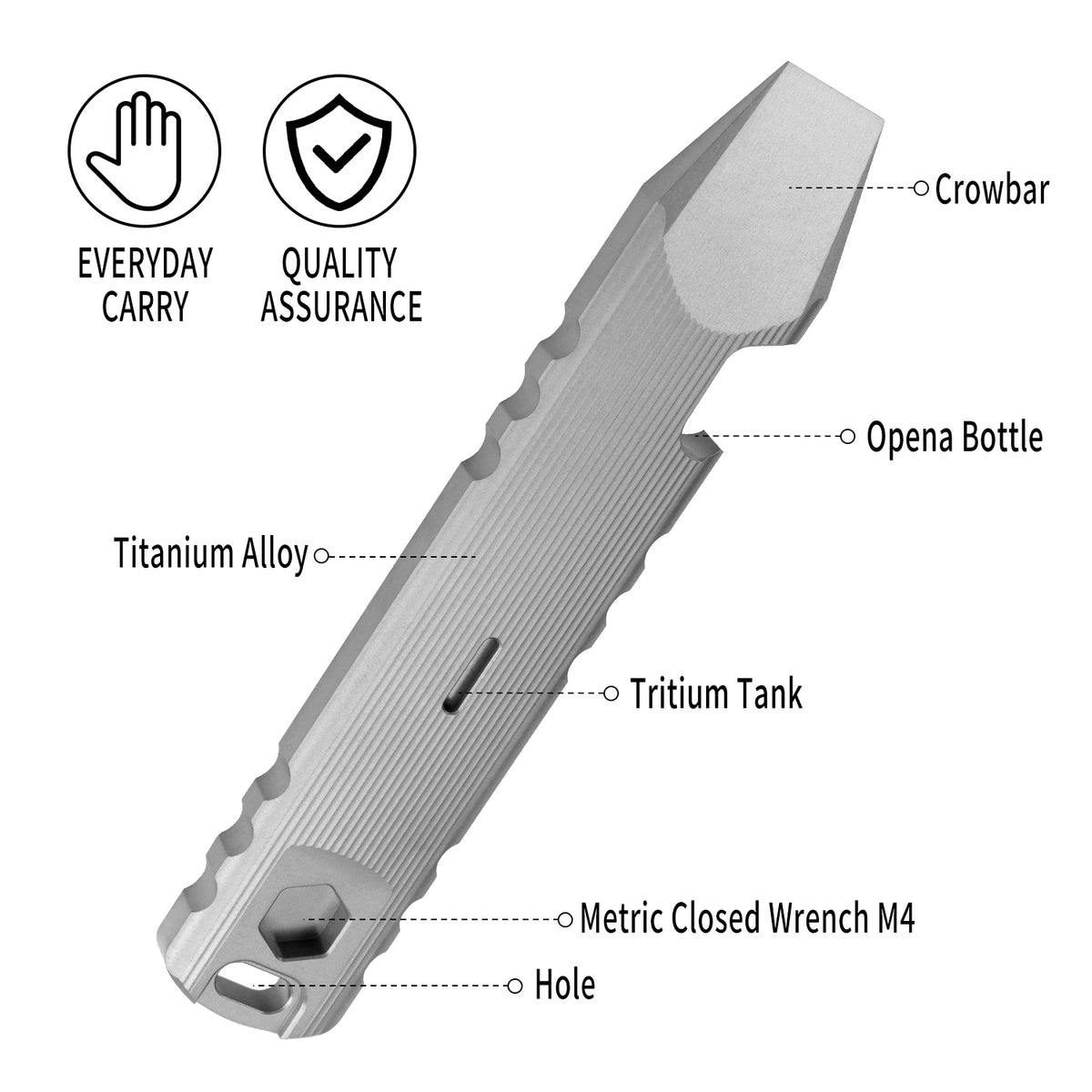 WC01E Titanium Alloy Pry Bar