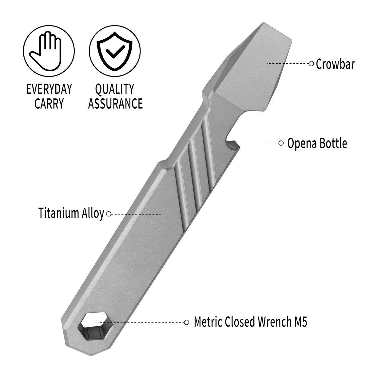 WC01D Titanium Alloy Pry Bar