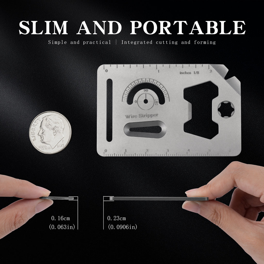 TGS02 Titanium EDC Multi‑Tool Card