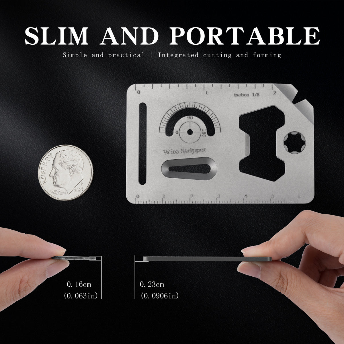 TGS02 Titanium EDC Multi‑Tool Card