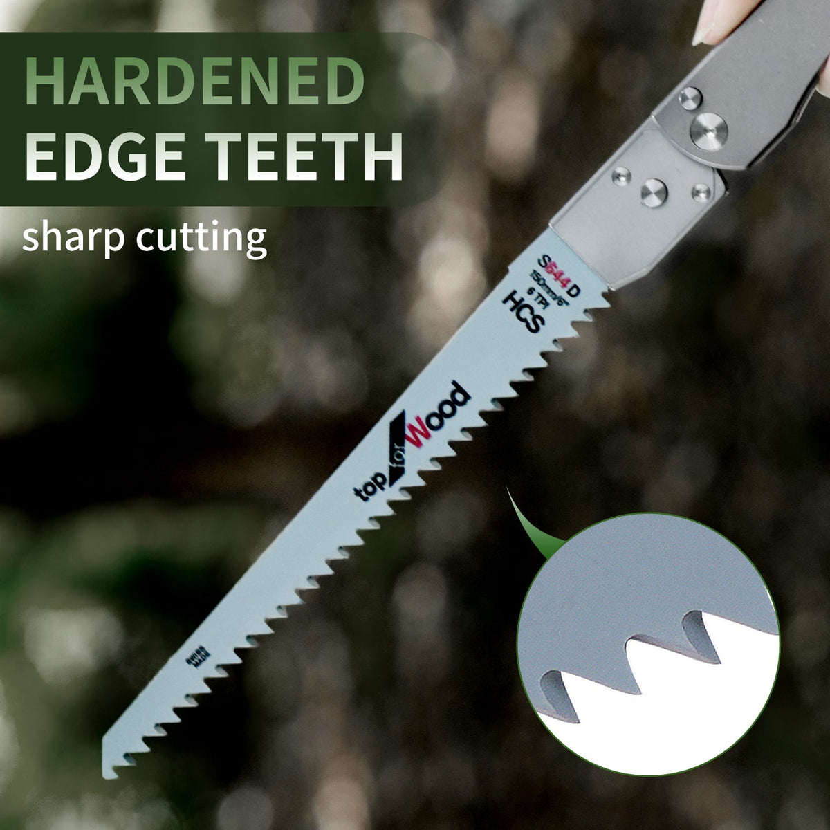  TGQ50 Titanium Stonewash Pocket Folding Saw