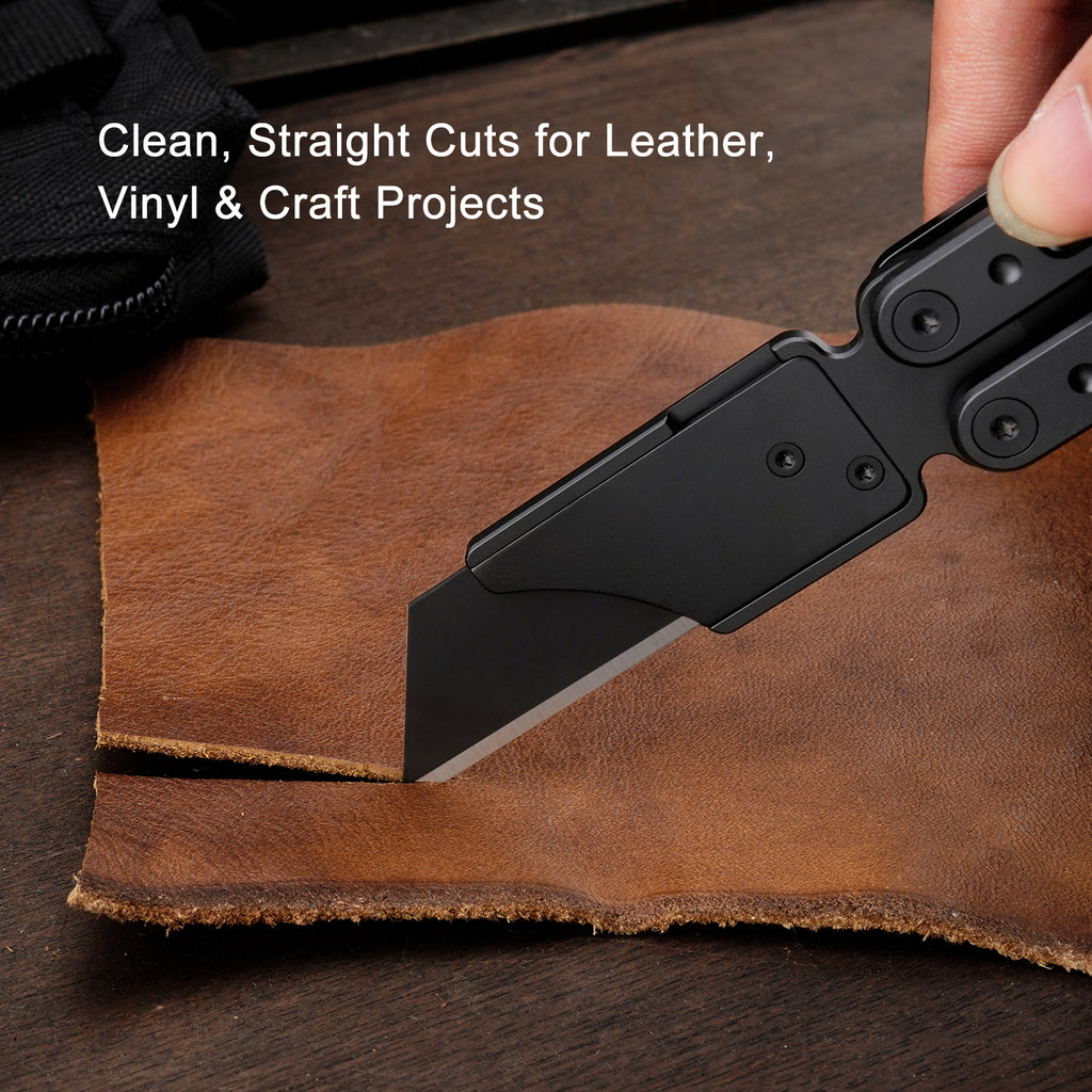 TGQ19 Titanium Black Pocket Folding Utility Cutter