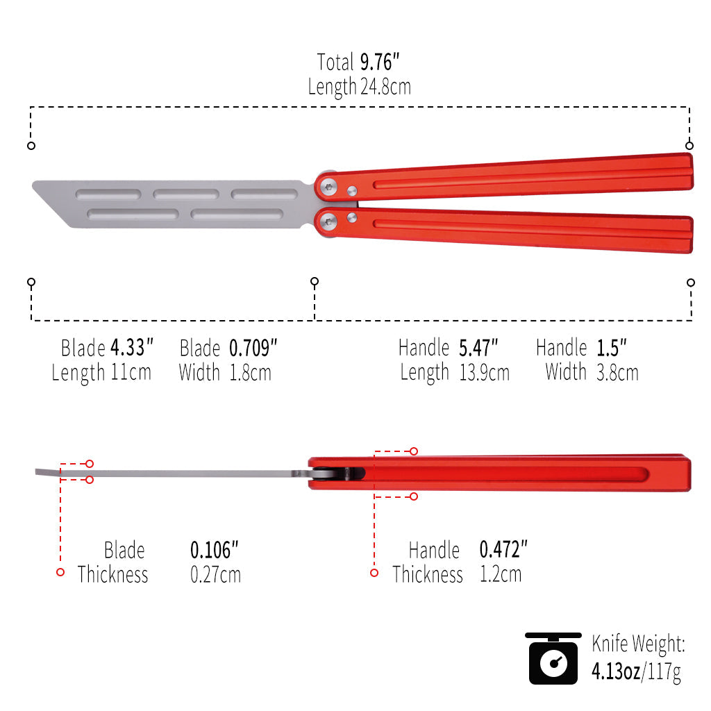 LG02 Red - Aluminum Alloy Trainer