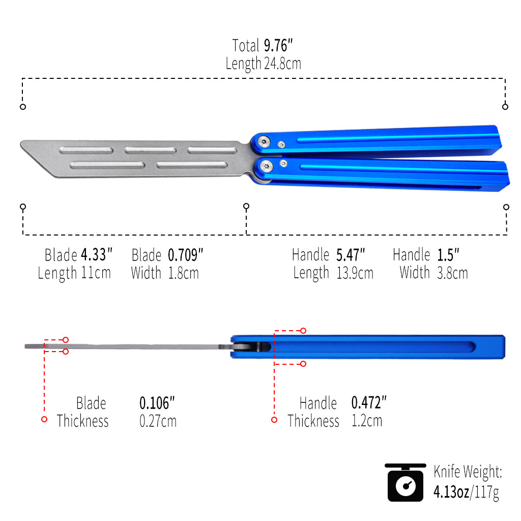 LG02 Blue - Aluminum Alloy Trainer
