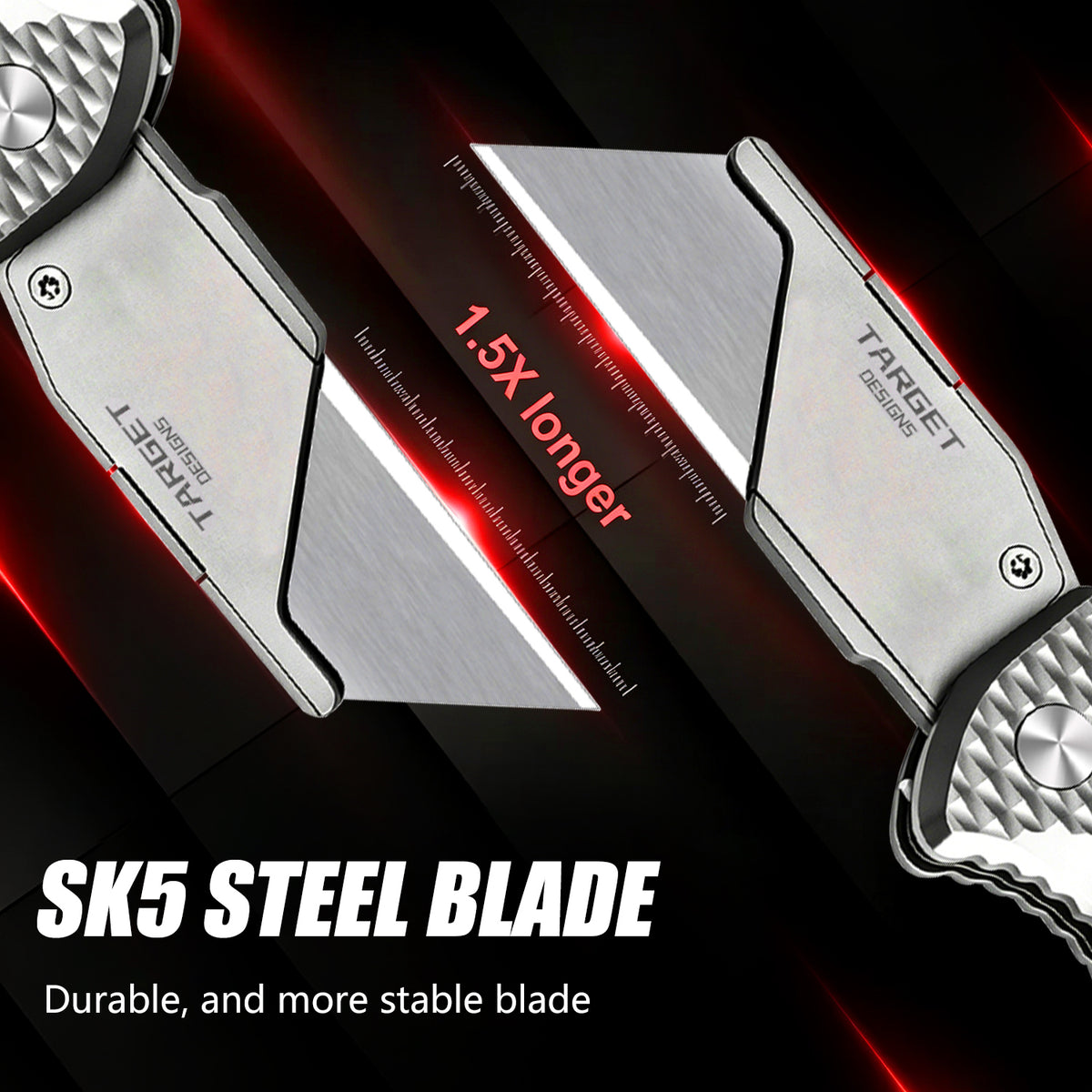 TGQ53 Titanium Diamond Texture Folding Utility Cutter