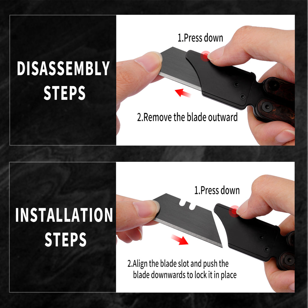 TGQ19 Pro Carbon Fiber & Titanium Multi-function Utility Cutter