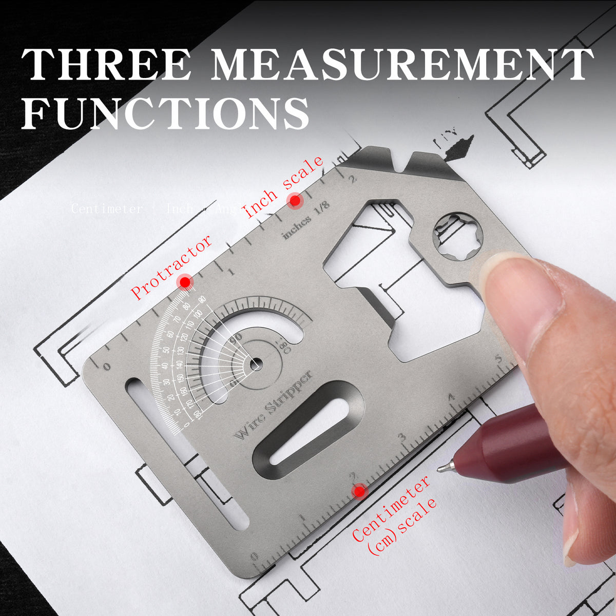 TGS02 Titanium EDC Multi‑Tool Card