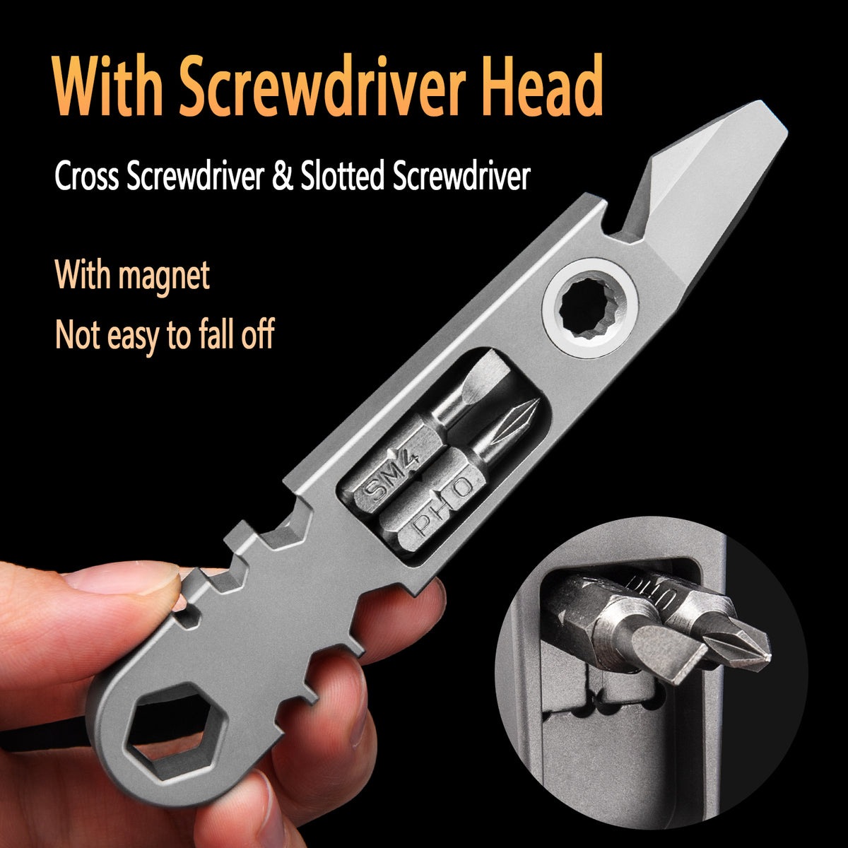 TGFC05 Titanium Alloy EDC Pry Bar Multi‑Tool