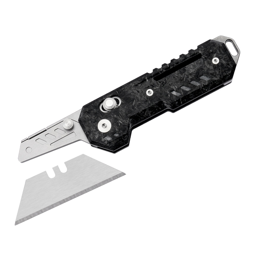 TGQ56 Carbon Fiber Pocket Folding Utility Cutter
