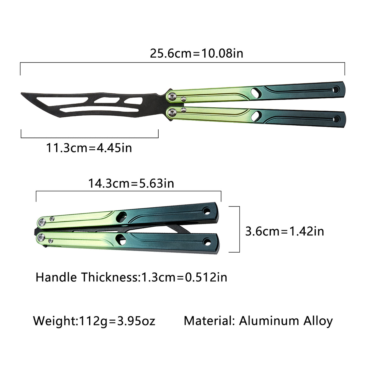 LG09 Green Gradient - Aluminum Alloy Trainer